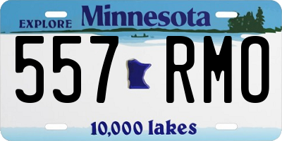 MN license plate 557RMO