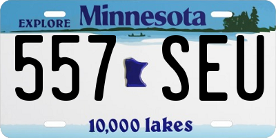 MN license plate 557SEU