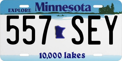 MN license plate 557SEY