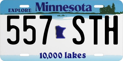 MN license plate 557STH