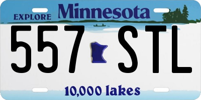 MN license plate 557STL