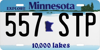MN license plate 557STP