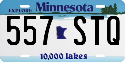 MN license plate 557STQ