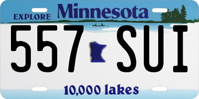 MN license plate 557SUI