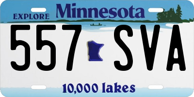 MN license plate 557SVA