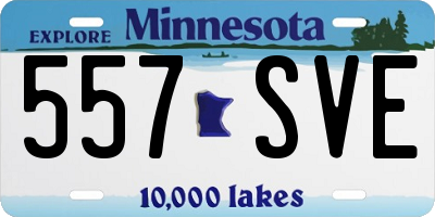 MN license plate 557SVE