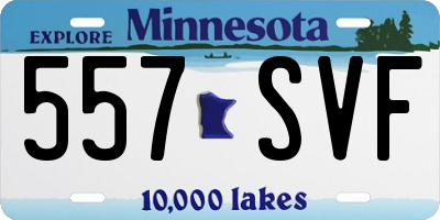 MN license plate 557SVF