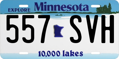 MN license plate 557SVH