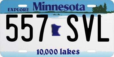 MN license plate 557SVL