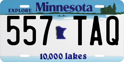 MN license plate 557TAQ