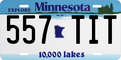 MN license plate 557TIT