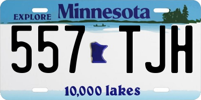 MN license plate 557TJH