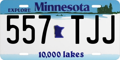 MN license plate 557TJJ