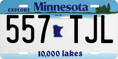 MN license plate 557TJL