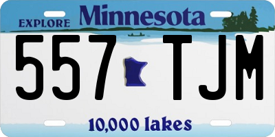 MN license plate 557TJM