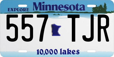 MN license plate 557TJR