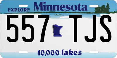 MN license plate 557TJS