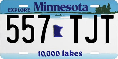 MN license plate 557TJT