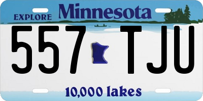 MN license plate 557TJU