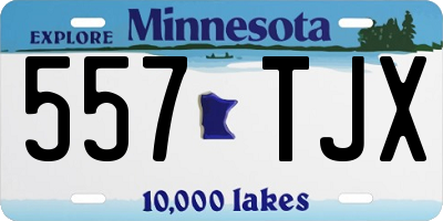 MN license plate 557TJX