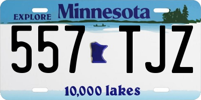 MN license plate 557TJZ
