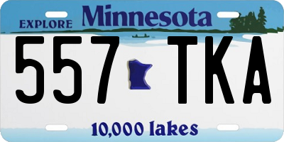 MN license plate 557TKA