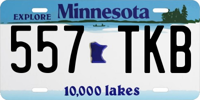 MN license plate 557TKB