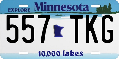 MN license plate 557TKG