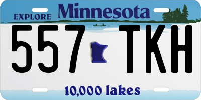 MN license plate 557TKH