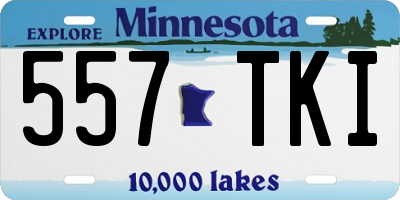 MN license plate 557TKI