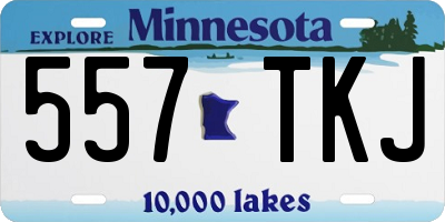 MN license plate 557TKJ
