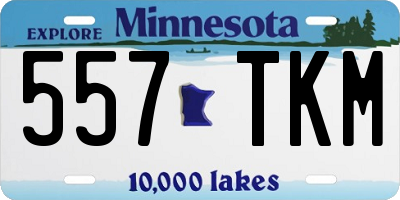 MN license plate 557TKM