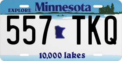 MN license plate 557TKQ