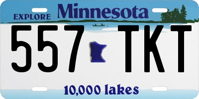 MN license plate 557TKT
