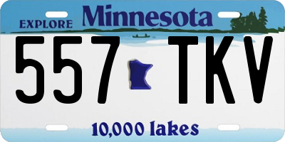 MN license plate 557TKV