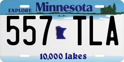 MN license plate 557TLA