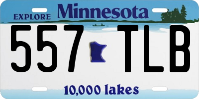 MN license plate 557TLB