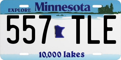 MN license plate 557TLE