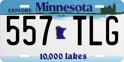 MN license plate 557TLG