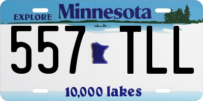 MN license plate 557TLL