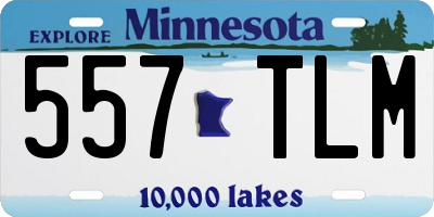 MN license plate 557TLM