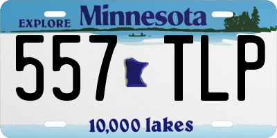 MN license plate 557TLP