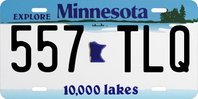 MN license plate 557TLQ