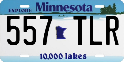 MN license plate 557TLR
