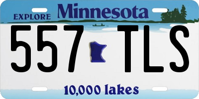 MN license plate 557TLS