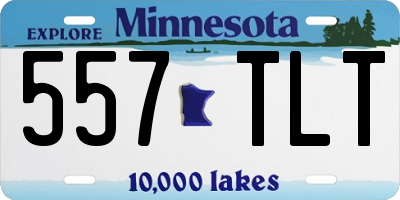 MN license plate 557TLT