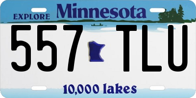MN license plate 557TLU