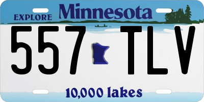MN license plate 557TLV