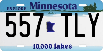 MN license plate 557TLY