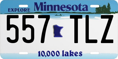 MN license plate 557TLZ